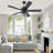 52 Inch Outdoor Ceiling Fan with Light - DC Motor Quiet Remote Control, Waterproof Wet Rated for Patio Porch Garden-1034467074