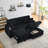 Sofa with Hidden Chaise Longue,Cup Holders and Pillows-515981419