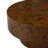 Handcrafted Burl Wood Round Coffee Table with Strudy Pedestal, Mid-Century Modern Solid Wood Coffee Table for Living Room-561136759-564966791