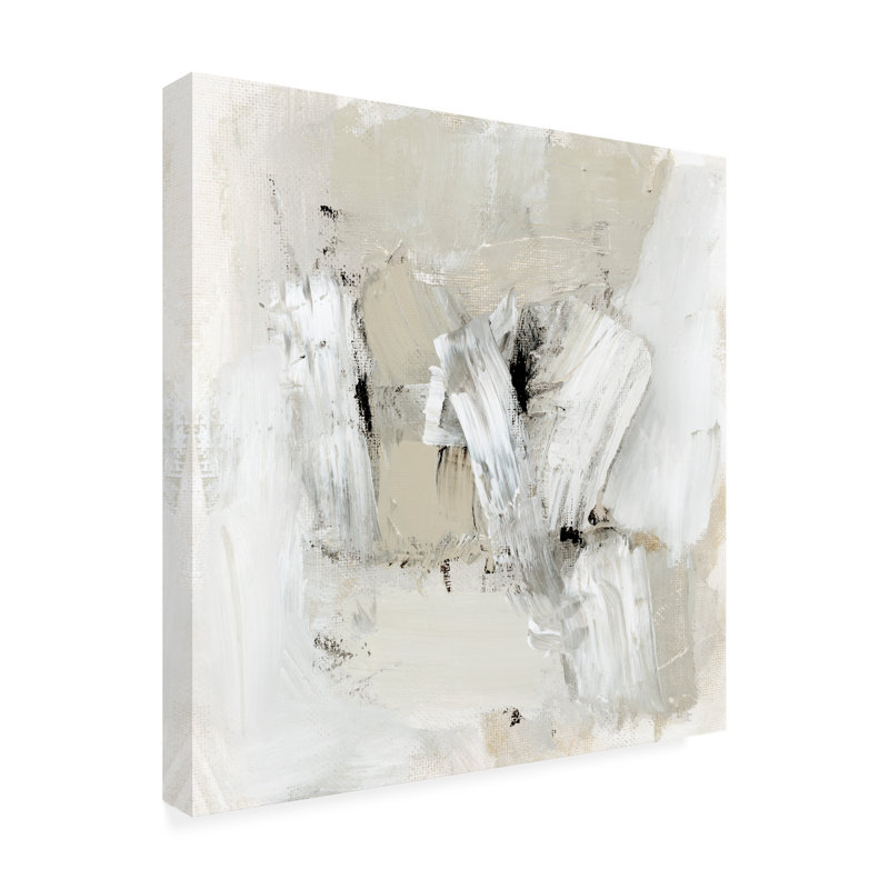 Victoria Barnes, «Neutral Brushstrokes I», art sur toile, H 14 po x l 14 po x P 2 po
