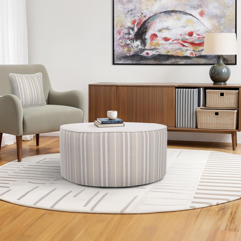 Indoor/Outdoor Universal Round Ottoman Dune Terra, Sand
