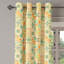 East Urban Home Moroccan Grommet Curtain Decorative 2-Panel Window Drapes, 50"x54", Turquoise Yellow Green-796840603