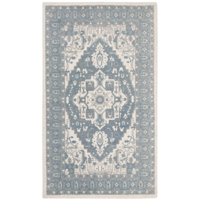 Trista Restoration Vintage Hand Tufted Wool And Viscose Oriental Rug