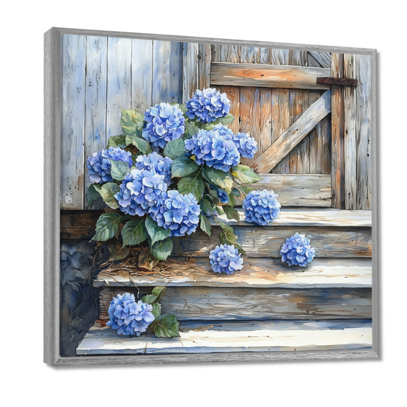 Domonque - Floral Wall Art, Floater Framed Print, Silver, 16" H x 16" W