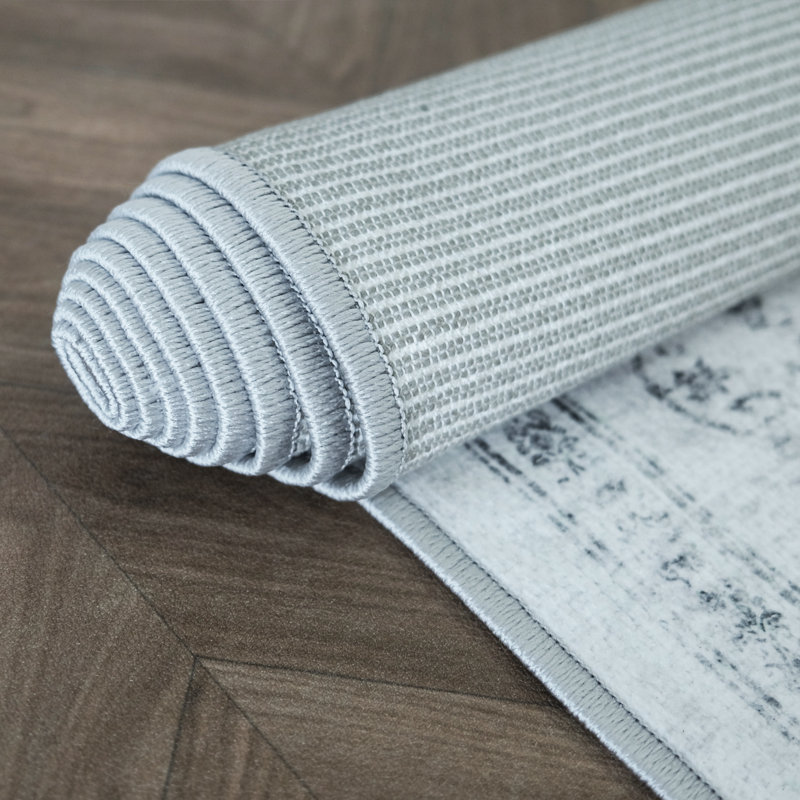 Pet Friendly Modern Printed Polyester Area Rug, Rectangle 6' x 9'