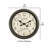 Clocks, 16" Round, Wall Clock, Antique Brown, Transitional