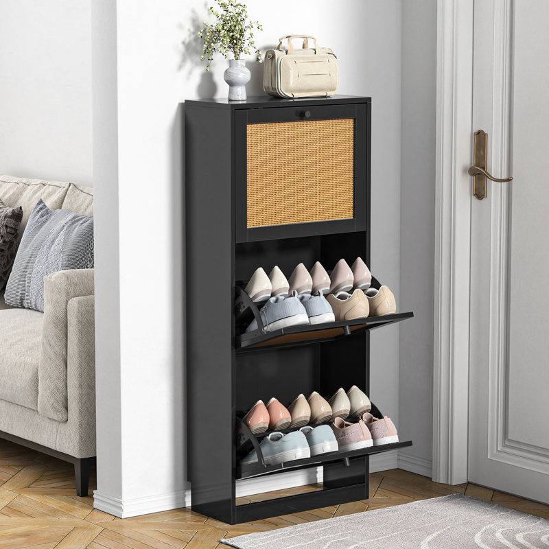 Armoire de rangement pour chaussures 18 paires Cerina