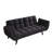 57" Black For Small Apartments - Soft , Convertible To Bed, Adjustable Postures, Easy Assembly Process, Velvet Upholstery, Sponge Filled, Stable Solid Wood Frame Bedroom Turns Into Angles, Setup +-1836678598