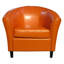 Fauteuil club en similicuir