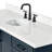 Ariel Kellie 66 Inch Single Oval Sink Bathroom Vanity With Carrara Quartz Countertop