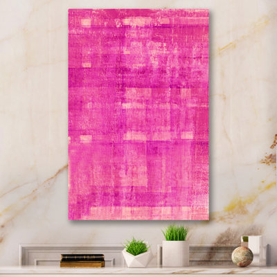 Pink Abstract Art Painting IV - Modern & Contemporary Canvas Artwork