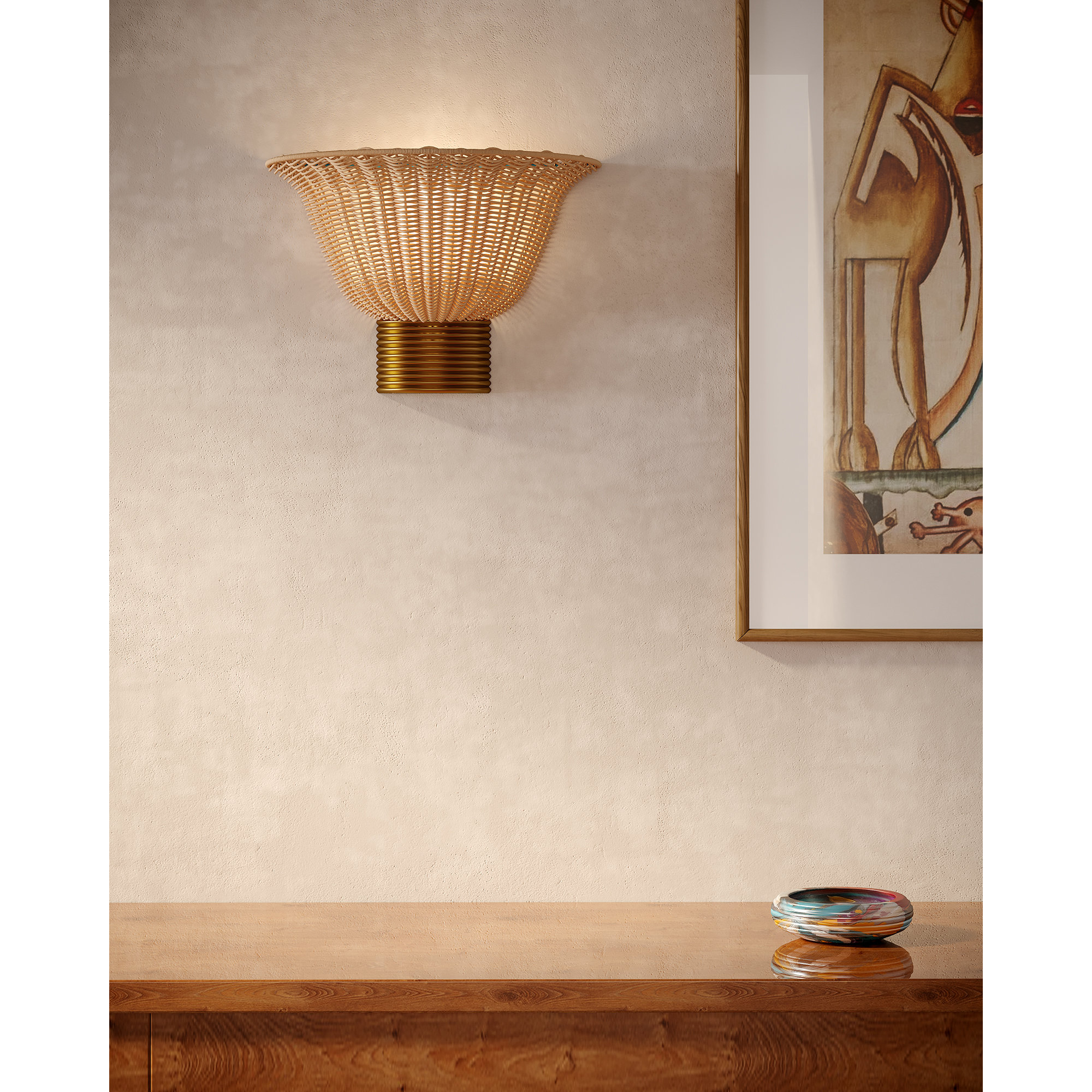 Billie 14-In Wall/Vanity Light, Gold