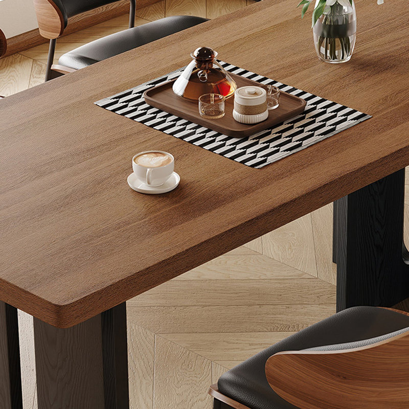 Retro and simple dining table, 29.53"H x 70.87"L x 35.43"W