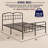 14"King Size Bed Frame With Iron-Art Headboard, Metal Platform Bed Frame With Heavy Duty Support Slats, Easy To Assemble, No Box Spring Needed, Black-1946010421