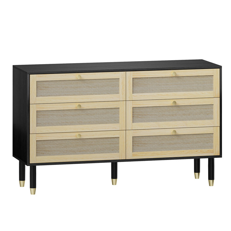 Commode double 6 tiroirs Almeda