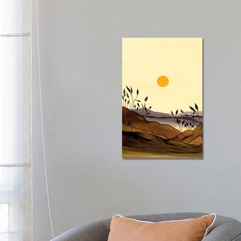 Browns And Yellows by Jan Matthews - Wrapped Canvas Painting, 66.04 cm H x 45.72 cm W x 3.175 cm D