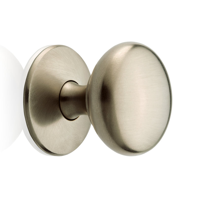 Poignée champignon Mulberry, Nickel brossé, H 1,5 po x l 1,48 po x P 1,48 po