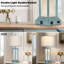 Ensemble de lampes de table USB de 27 po de haut avec veilleuse, ampoule incluse-618373921