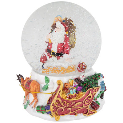 Santa Delivering Gifts Musical Water Globe