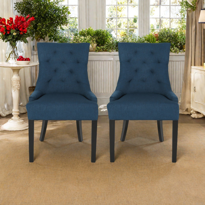 Chaise de salle à manger (ensemble de 2), Bleu