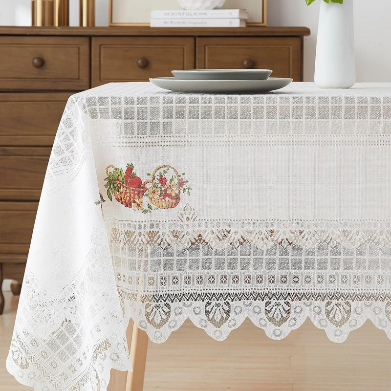 Bahe Dining Linens, 104" x 60", Ivory