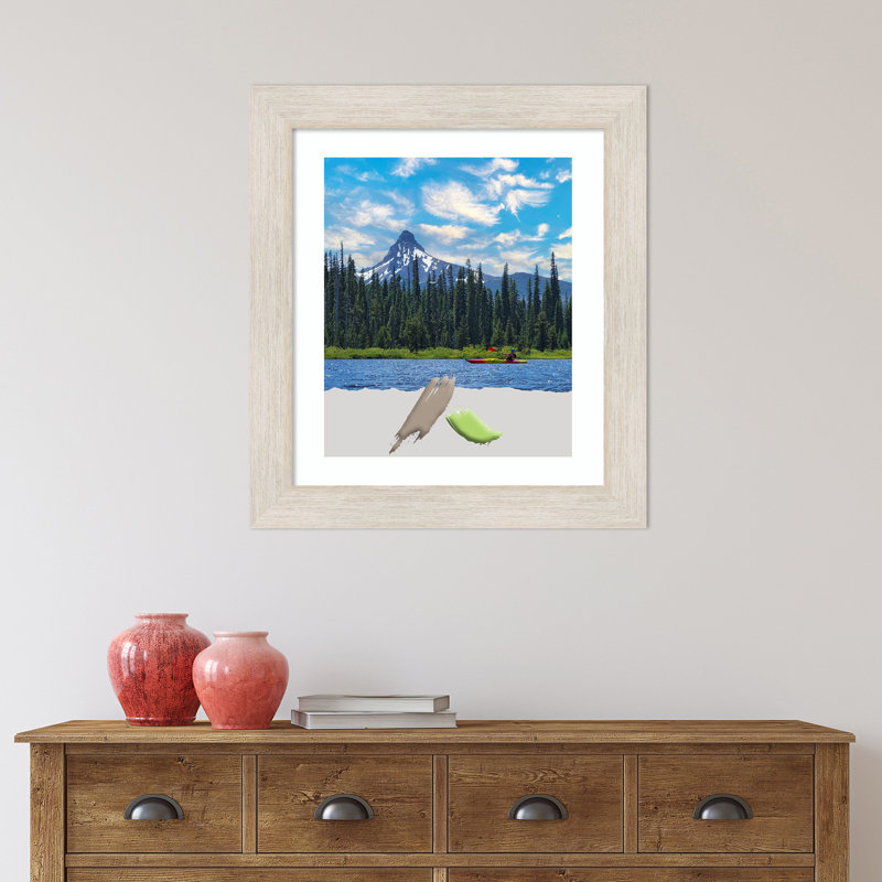 Cadre photo Caitlynne, Blanc délavé, 20 po x 24 po