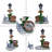 Lying Cat Solar Planter Garden Decor