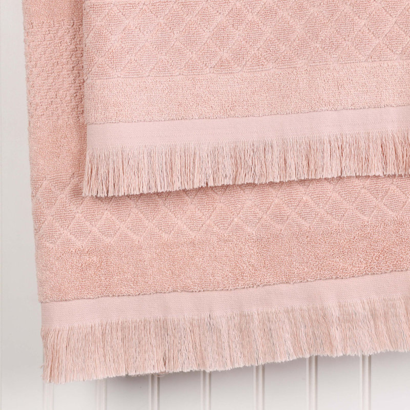 Ensemble de serviettes de bain 8 pièces Blue Nile Mills, Rose, Ensemble de serviettes 8 pièces