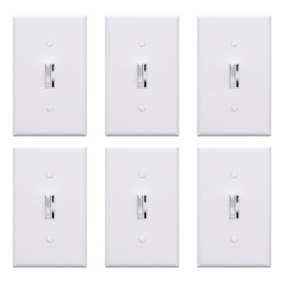 3 Tamper Resistant 600 Watt Slide Dimmer