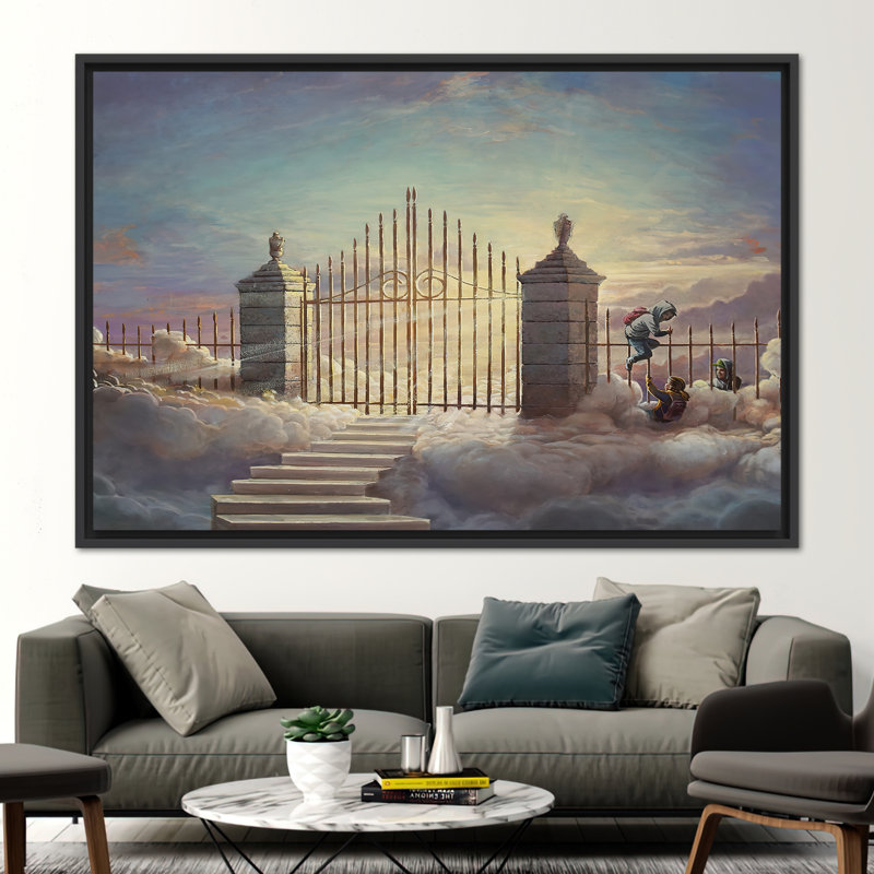 Banksy Pearly Gates, Street Wall Decor, Graffiti Wall Decor, Banksy Wall Decor, Abstract Art, Pearly Gates Children Artwork,