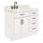 Tidworth 42'' Solid Wood Single Bathroom Vanity with 1.5'' Carrara Marble Top-675031234-708021444-708021445