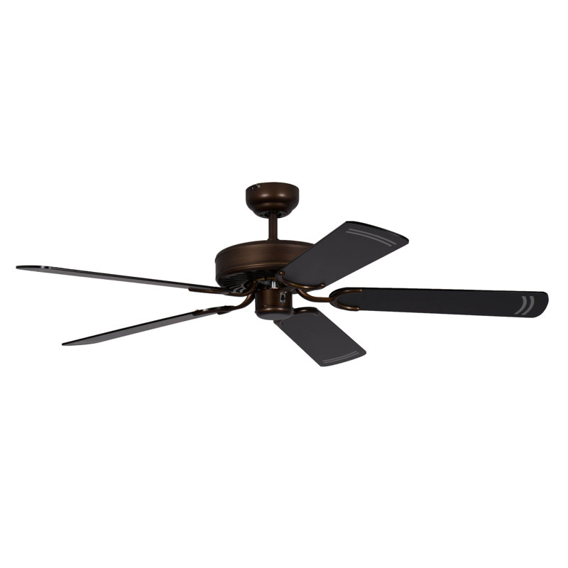 Shayla 132cm Ceiling Fan, Black, Aged Bronze