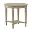 Avarey Traditional 24"Dia Round 1-Shelf End Table with Scalloped Top-682549256