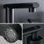 Robinet de lavabo de salle de bain noir mat 8 pouces, robinet cascade surdimensionné, 2 poignées, ensemble de bonde escamotable, tuyau d'alimentation à 2 poignées, tuyau, 8