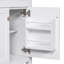 Meuble-lavabo de 30 pouces avec lavabo en céramique, armoire de salle de bain simple blanche moderne avec 2 portes et une tablette, portes à fermeture en douceur-121615239