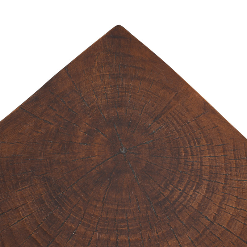 TABLE D'APPOINT GEOMETRIC MGO, COULEUR BRUN FONCÉ