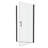 1/4" Tempered Glass Universal Pivot Shower Door In Matte Black. 1 3/8" Adjustment, 36000 Times Scrutinized, Leak- Quality Signal Adjustable - Matted Black Finish Wall Channel #304 Stainless Steel-124069803
