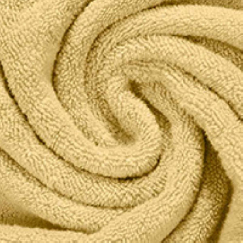 Willow 12 Pieces Towel Set – 100% Combed Cotton, Premium Quality 630 GSM, Yellow, Ultra-Soft & Highly Absorbent (12 Hand Towels)