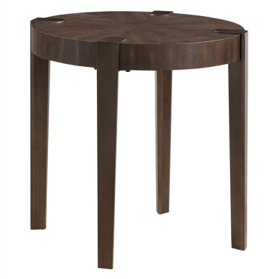 Missick 24" Round Wood End Table