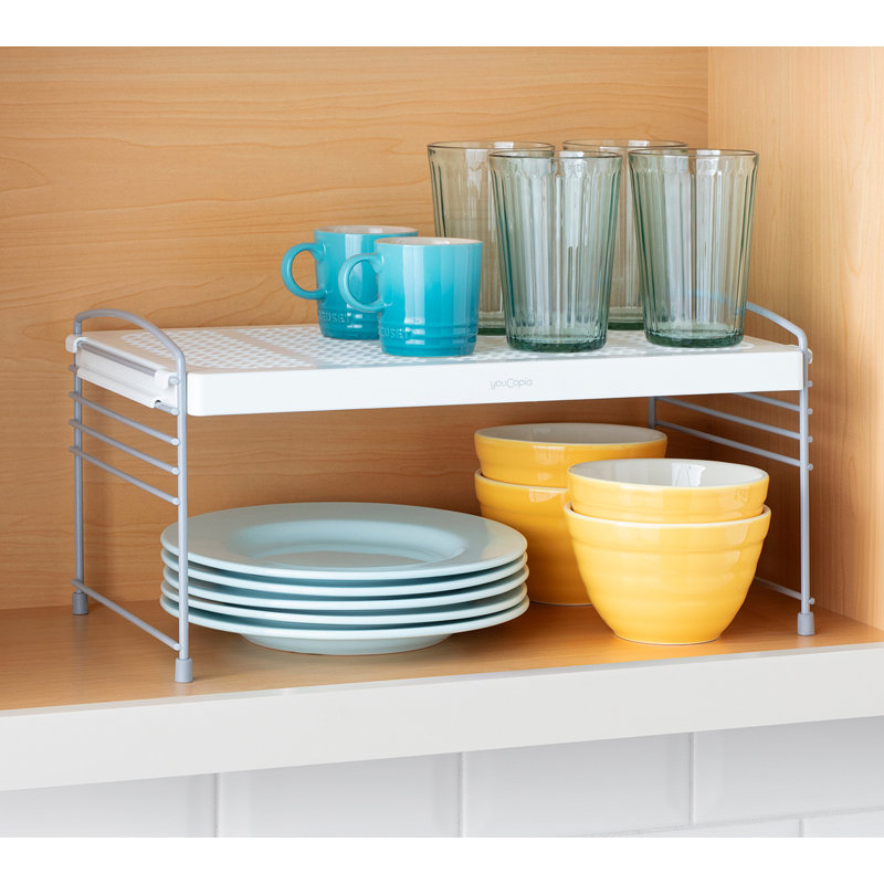 Pantry Organizers YouCopia® UpSpace® Adjustable Shelf, Height-Adjustable Cabinet and Pantry Organizer