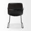 Fauteuil rembourré noir Nivens-1512929871