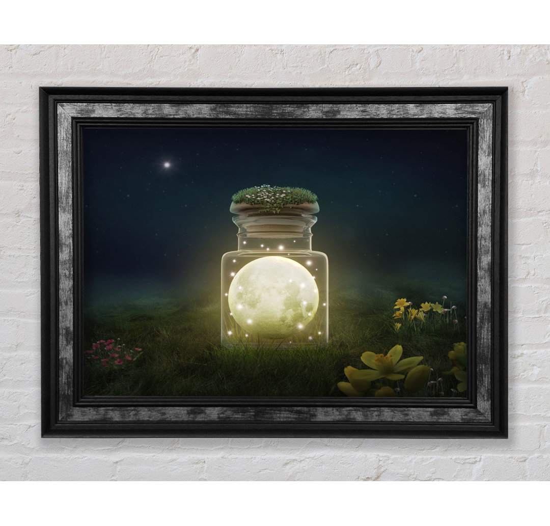 Moon In A Jar - Einzelne Bilderrahmen Kunstdrucke