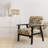 Danish Modern Elegance - Upholstered Mid-Century Modern Arm Chair, Yellow Accent Chair
