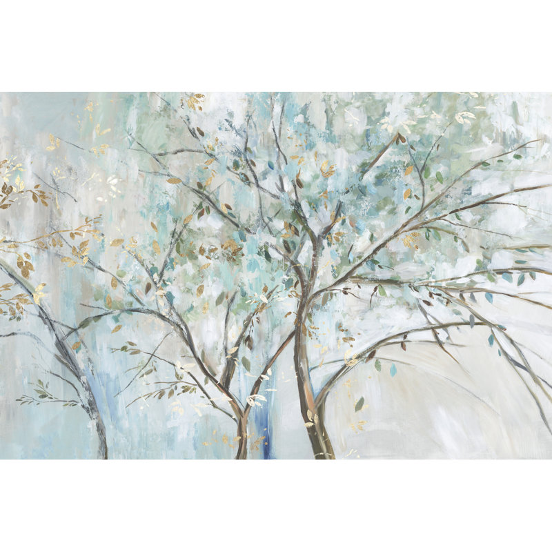Forêt sarcelle par Allison Pearce, H 12 po x l 18 po x P 1,25 po