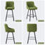 Swivel Counter Stool with Metal Frame-1836565873