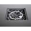 Table de foyer d'extérieur en acier H 25 po x l 30 po avec couvercle fiable, sortie 40000, 8 heures de combustion, allumage par bouton-poussoir, qualité de couvercle pratique gris moderne, 8 heures de combustion, style bouton-poussoir