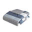 Modern Stripe Bedding Sets, Polyester Comforter In Blue Grey, Ideal For Home Use