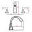 Widespread Bathroom Sink Faucets Two Handle 3 Hole Vanity Bath Faucet  With Drain Assembly-121290966