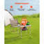 Table de camping portable pliante de 2 pi, table d'extérieur en aluminium avec hauteur réglable et surface en panneau de fibres à densité moyenne durable pour diverses occasions.