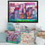 Street with Colorful Old Homes - Peinture sur toile-59281392-59281393